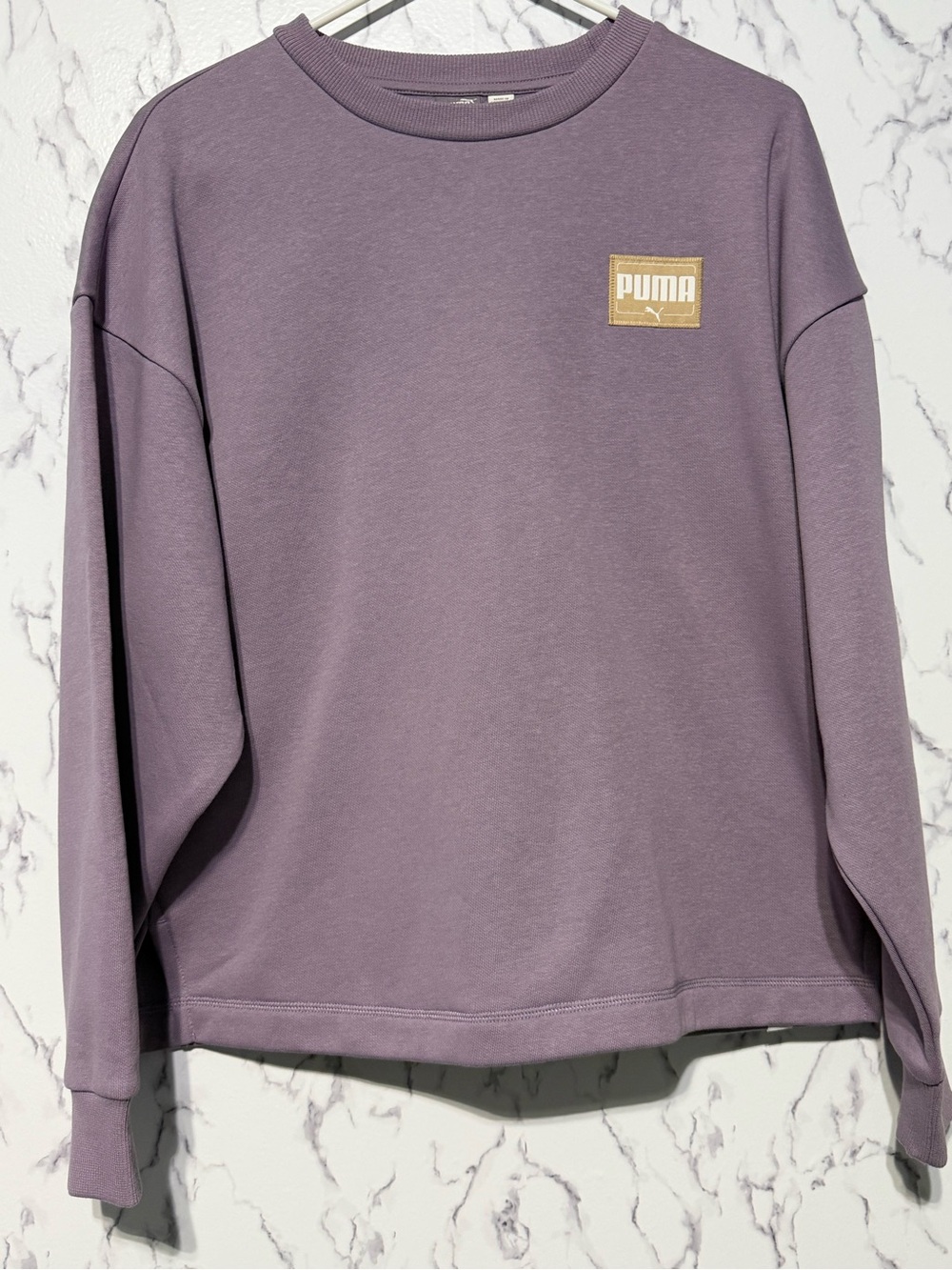 PUMA Women’s Purple Fleece Crewneck Sweatshirt Medium NWT Cozy Pullover